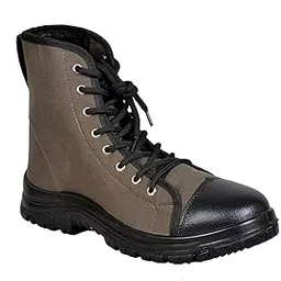 Coffer Safety Men’s Olive Jungle Boots 1358 | Genuine Leather Steel Toe Boots for Men (1358)-picture-19