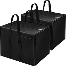 Axleton Nylon 85 L Moisture Proof Multi-Purpose Underbed Storage Bag/Clothing Storage Organiser/Toy Storage/Stationery Paper Storage Bag with Zipper and Strong Handle [Pack of 1]-picture-20