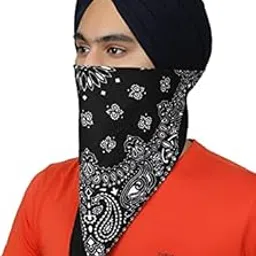 bismaadh Cotton Novelty Double Sided Print Paisley Cowboy Bandana Scarf Headband Handkerchiefs Pack of 1-picture-54