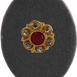 vidhya kangan Handmade Fancy Stone stud Work Saree pin Brooch for Women Jewellery Latest Stylish Crystal Unisex Floral Shape Brooch for Women/Girls (sku-bro2713)-picture-34