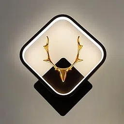 JAGGER LX2 Golden Dear Home Decore Led Fancy Wall Light, Night Lamp, Decorative Lamp, Living Room, Color (Warm White+Cold White+Natural White) (Square [ Dear Head ])-image-15