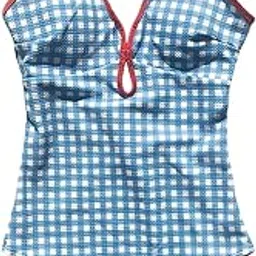 saz dekor Women's Swimsuit Summer Beachwear Swimming Suit for SPA Beach Party Vacation M Blue-picture-13