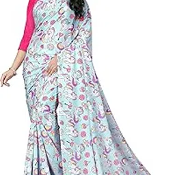 harpita Women's Crepe Silk Digital Print Saree With Unstitched Blouse Piece-picture-53