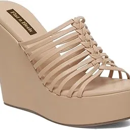 Womens Beige Pumps FnH 7832-BG-image-69