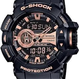 casio G-Shock GA-400GB-1A4DR Black & Gold Analog-Digital Dial Black Resin Strap Men's Watch Shock And 200M Water Resistant G650-picture-11