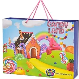 PPJ ® -HAPPY BIRTHDAY CANDYLAND (CARTOON THEME) PARTY (10 Pcs.) PAPER CARRY BAG, 16 Inch X 12 Inch X 4 Inch RETURN GIFT/HAPPY BIRTHDAY/RETURN GIFTS/GIFTS/GIFT BAGS/GIFT COVERS (Pack of 10)-picture-47