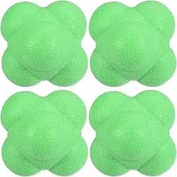 4 Pack Reaction Ball - TPR High Difficulty Flexibility Training Ball Apply to Sports Exercise Daily Use (47 x 47 x 55mm, Green)-picture-22