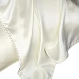 M Fabrics Plain Silky Satin Unstitched Fabric Used for Dress/Pillow Cover/scrunches - Fabric Plain Material Silk and Shine Fabric Material (Width:- 44") - (5 Meters, White)-picture-37