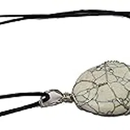 ca agate Howlite Oval Healing Pendant Necklace Wire Wrapped-picture-29