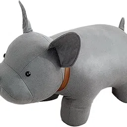 CALANDIS Sofa Tea Stool Cartoon Bench Ottoman Stool for Bedroom Entryway Living Rooms Gray Dog | Benches & Stools | Furniture-image-19