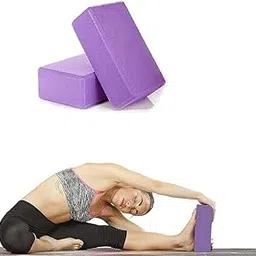 MATSON Yoga Blocks High Density Foam Yoga Block Bricks Set of 2 For Men Women, EVA Foaming Bricks Pilates Fitness Stretching Aid Balance Health Sports Gym Exercise Block Odour Resistant and Moisture-Proof-image-28