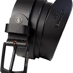 nm mellow nova Leather Belts for Men Original with stitch Buckle - Formal & Casual Mens | Gift for Friend, Boyfriend, Husband, Father, Son.-picture-11