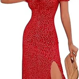 Women’s One Piece Dresses – Stylish Midi Dress for Women | Summer Casual Wear for Events, Date & Evening Look-image-47