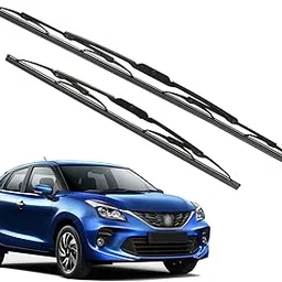 Kylo Windshield Wiper for BALENO/Conventional and Traditional Metal Type Windshield Water Repellency Scratch Proof Metal Wiper Blades Suitable for BALENO (Driver Side - 21", Passenger Side - 18")-image-5