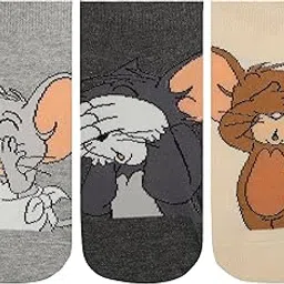 balenzia Women's Tom & Jerry Cartoon Themed Low-Cut Socks | Multicolor | Pack of 3 | Officially Licensed-picture-27