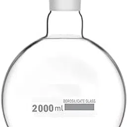 Witeg Borosilicate Glass Flat Bottom 5000 ML with Inter Changeable Joint | Boiling Flask With 5000 ML | Pack of 1 |-picture-20