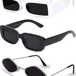 sheomy Thug Life Party Glasses Funny Novelty Shades Gangster Gangsta Life, Photo Props Unisex Sunglasses (Pack of 3 (Black)) -025-picture-25