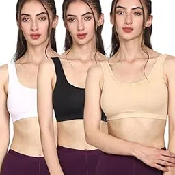 zerolex Women's Cotton Stretchable Wireless Sports Bra – Soft, Breathable, Seamless Design for All-Day Comfort, Non-Padded Support, Perfect-picture-25