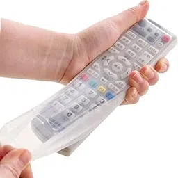 Uratech Pouch for Control, Set, TV AC Remote Cover, AC, Television (White, Flexible, Silicon, Pack of: 1)-picture-31