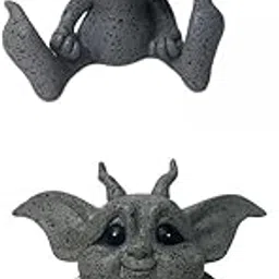 MERISHOPP®2pcs Baby Goblin Art Fairy Garden Statue Lawn Porch Décor|Home & Garden|Yard, Garden & Outdoor Living|Garden Décor|Statues & Lawn Ornaments-picture-13