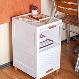 Primelife 2 XL Multipurpose Drawer Plastic Modular Chest Storage Organizer Home, Office, Parlor, School, Home and Kids (2XL, Multicolour) (2 layer)-image-87