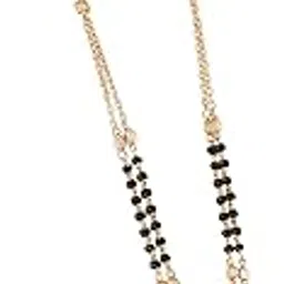 stree store Forever Bond Rose Gold Plated Heart Mangalsutra with Shimmering Stones-picture-34
