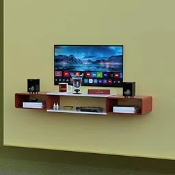 WooDinto Set Top Box Stand Wall Mounted Stand| Wall Holder| TV Unit Wooden| TV Unit Shelf| TV Unit Rack| TV Unit Wall Mount| TV Units| TV Unit Shelves-image-30
