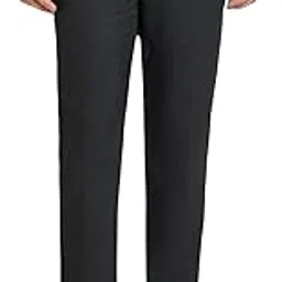 raymond Men Slim Fit Checks Pattern Polyester Blend Pleatless Formal Trouser-picture-53