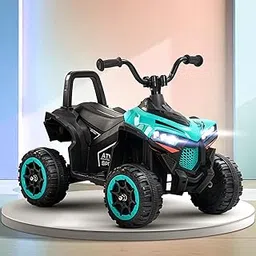 Baybee Monstro ATV Battery Operated Electric Bike for Kids | Rechargeable Ride on Baby Big Bikes with Light, USB & Music | Beach ATV Bike | Electric Bike for Kids 2 to 5 Year Boys Girls (Teal Green)-picture-28