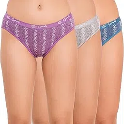 cymrite Panty for Women Cotton Printed Soft Skin Friendly Stretchable Brief Hipster Panties for Ladies Women's Combo Pack of 3-picture-20
