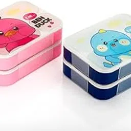 NAVRANG Leak Proof Designed BPA Free Plastic Lunch Tiffin Box for Kids, Men and Women for Office, School and Picnic (Pink)-picture-21