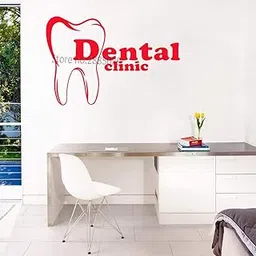 Gadgets Wrap Dental Clinic Logo Wall Stickers Vinyl Dental Care Teeth Hospital Sticker, 56 cm x 87 cm x 0.4 cm-image-24