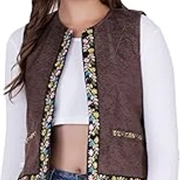 aruna Kullu Woolen Winter Wear Jacket for Women BROWN-picture-57