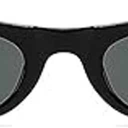 BLACK GREY FULL RIMMED RETRO SUNGLASSES-image-1
