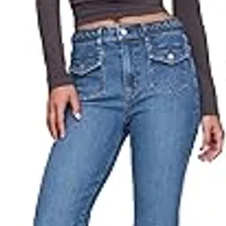 gap Women’s Relaxed Fit High Rise Lightly Washed Flared Jeans-picture-35