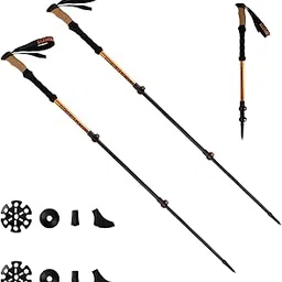 Elements Players Tracer AL Telescopic Collaspible Trekking Pole - 7075 Aluminum Lightweight, Durable & Suitable for Open Terrain Mountaineering, Valley Hiking - 2PC-picture-13