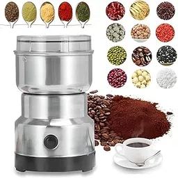 Amrules Cheese Cloth Stainless Steel Mini Electric Grinder – Compact Coffee, Spice, Masala, Nut & Grain Crusher, Portable Mixer Machine for Home Reusable Kitchen Use (Grinder, Standard)-picture-18