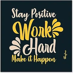 Bhai Please Stay Positive Work Hard Make it Happen Wooden Fridge Magnet (Pack of 1 pc) Size:4x3 inches- Funny, Motivational, Inspirational Quotes Gift and Decoration-picture-31