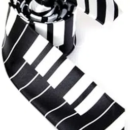 atorse Unisex Casual Necktie Skinny Slim Narrow Neck Tie - Piano Keyboard-picture-51