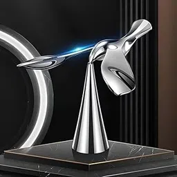 RAMDEV Balancing Birdd Eiffel Tower 4.3Inch | Balance Birdd Alloy Gravity Balance Toys | Self Balancing Birdd Eiffel Tower Antique Vintage Statue for Home Decor, Office, Tabletop Decoration Silver-picture-23