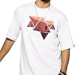bewakoof Men's Graphic Printed 100% Cotton T-Shirt - Oversized Fit, Round Neck, Half Sleeves-picture-15