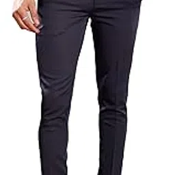 de'dart Men's Ankle Length Formal Pants – Stretchable Poly Lycra, Office Wear-picture-38