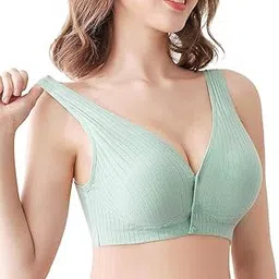 wave fashion Nursing Bras for Breastfeeding Cotton Wireless Maternity Bra Seamless Support Front Snap Padded Bralettes-picture-43