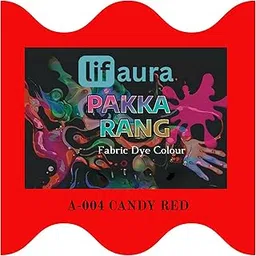 Prokart Lifaura Pakka Rang Fabric Dye Colour Natural dye for Fabric Pack of 10 Sachets (5g Each - 50g Pack) | ShadeA-04: Candy red| Prokart Lifaura Pakka Rang-picture-10