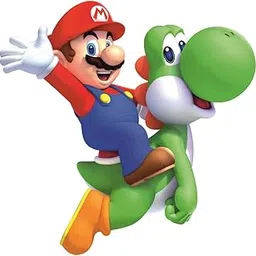 Techgifti Flying Super Mario Wall Sticker for Kids Room, Living Room,School Room, Bedroom (Multicolor, Size - 35 Cm X 35 Cm)-picture-19