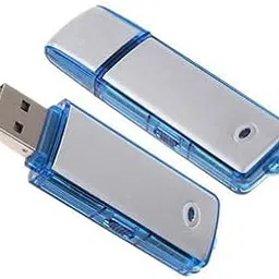 AZYLYN Spy Hidden Mini Digital Voice Audio Recorder Device | Small Size Mini | Portable | in Built Microphone mic | Dictaphone | Without Light | (Updated Model 2021)(White and Blue) (4 GB)-picture-40