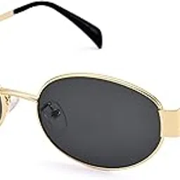 PUSHPA 2 Sunglasses with Golden Metal Frame, Dark Grey Lenses-picture-35
