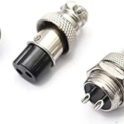 Electronic Spices 2 Pin Thread Male Female Panel Metal Aviation Wire Connector Plug Cnc(2Pin)-image-24
