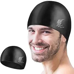 Lifelong Swimming Cap for Men & Women- Swim Hair Caps for Short Hair - Waterproof Head Cover Cap - Silicone Hair Cover Cap for Adults - Swimming Pool Cap - Easy Fit - Swimming Accessories-image-18