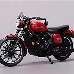 Maisto JAWA 42 Bike Miniature Scale Model Bike in Orion Red Colour Scale 1/18-picture-13